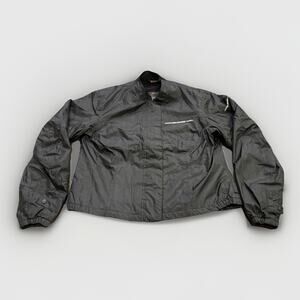 Fieldsheer FS Motorcycle Womens Black Full Zip Windbreaker Lined Jacket Size 10